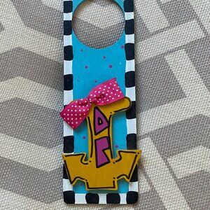 Delta Gamma Door Knob Hanger - Very Cute! EUC